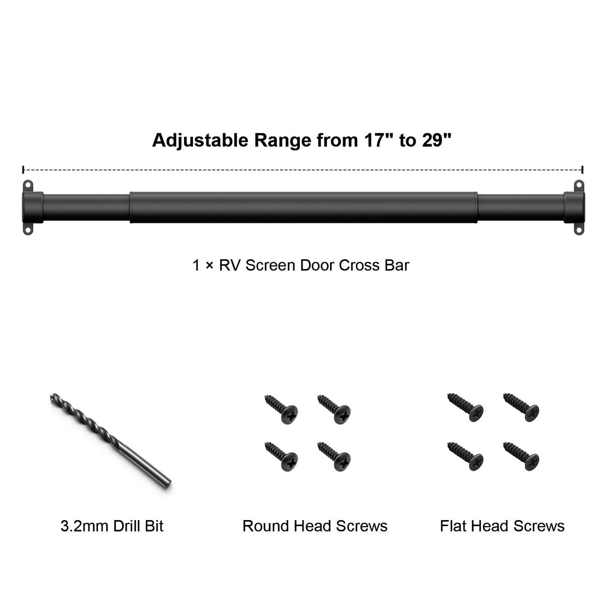 WanDwel packaging laid out showing handle, screws, and drill bit for easy installation