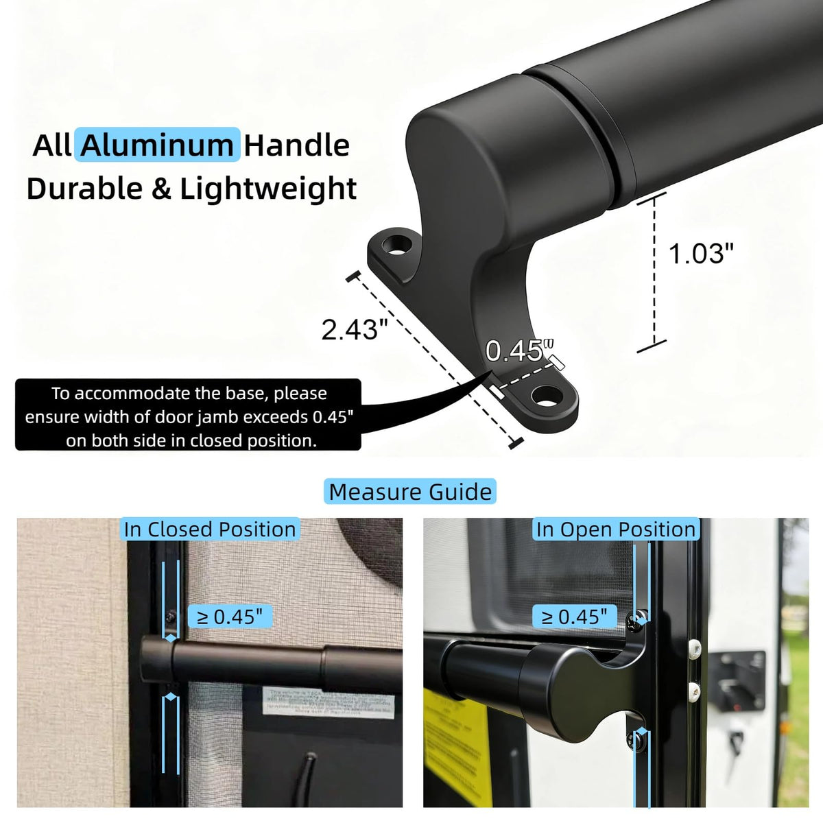 WanDwel drill bit and stainless screws included for quick and correct installation