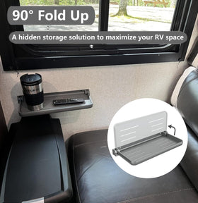 WanDwel mounted by sleeping loft providing bedside storage without bulky furniture