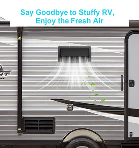 WanDwel installed on RV sidewall illustrating seamless replacement benefit