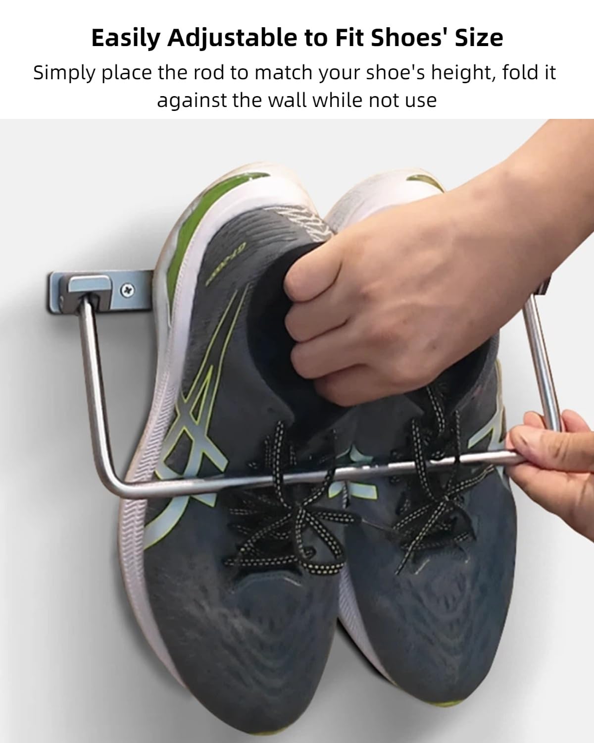 WanDwel shoe rack holding sneakers to show secure storage and quick access