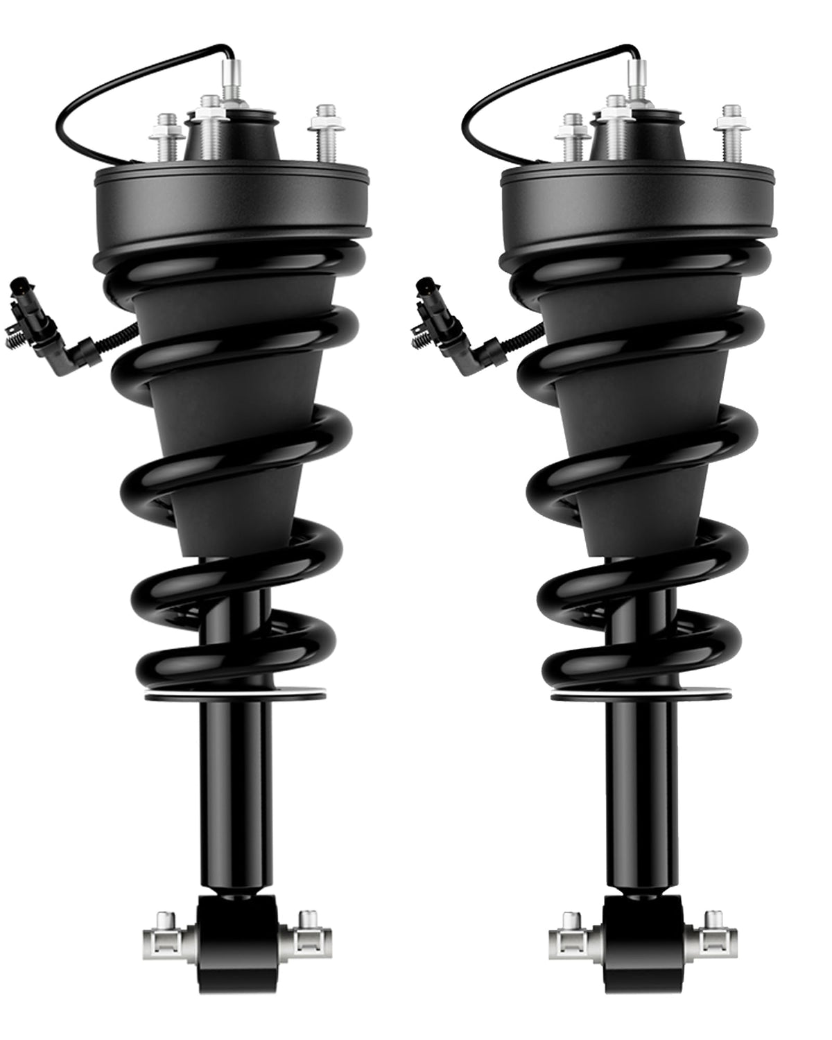 WANKECAR front strut assembly front view showing direct-fit and restored ride control
