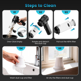 Wansimoo cleaning car interior upholstery showing quick spot-cleaning advantage