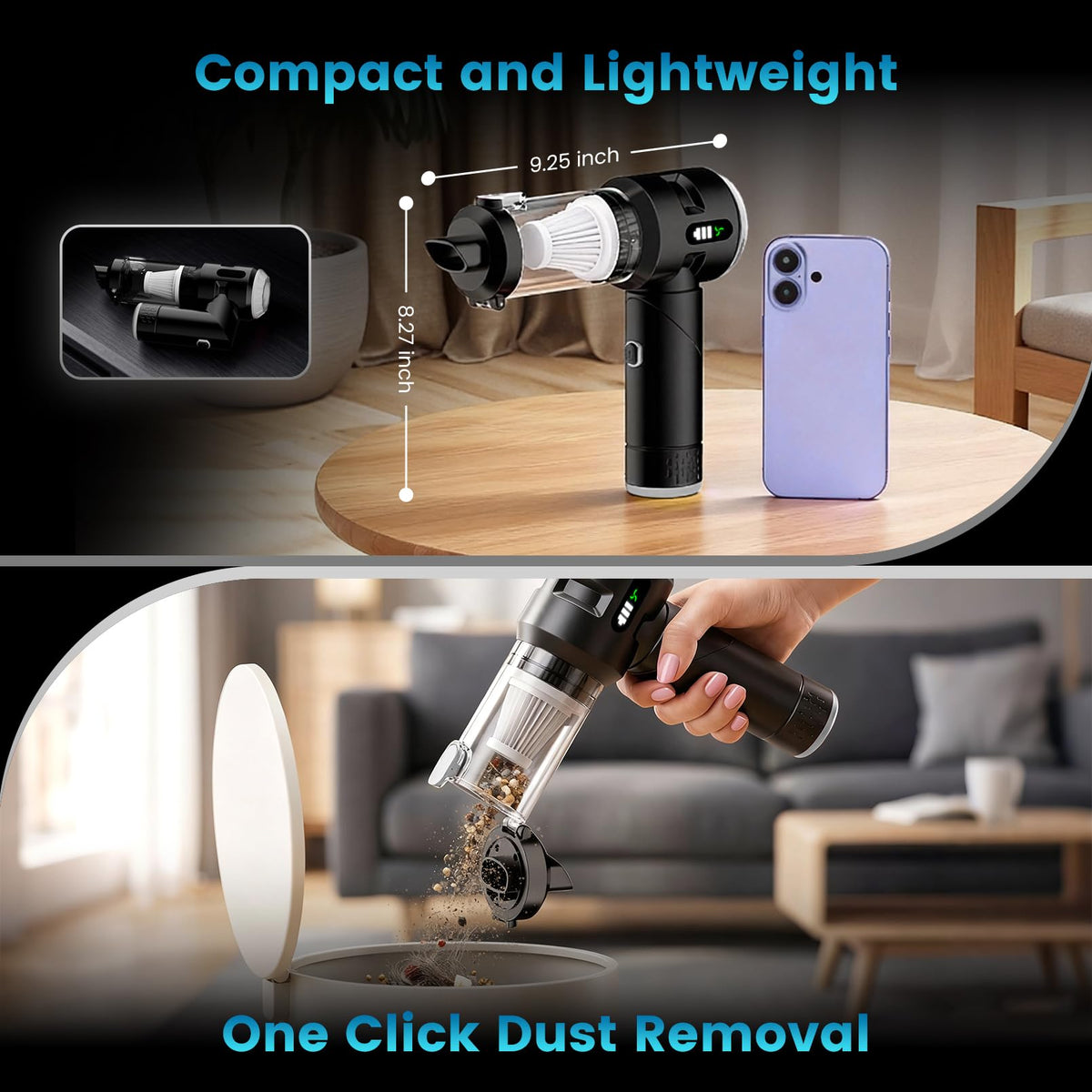 Wansimoo nozzle attachments arranged demonstrating reach into tight gaps