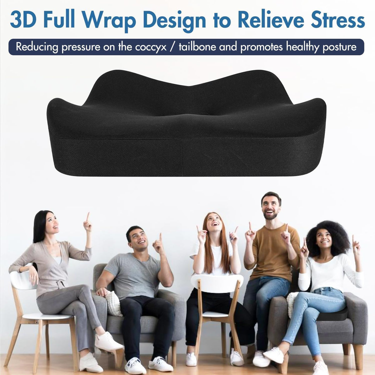 WANTELL used on office chair illustrating daily comfort benefits