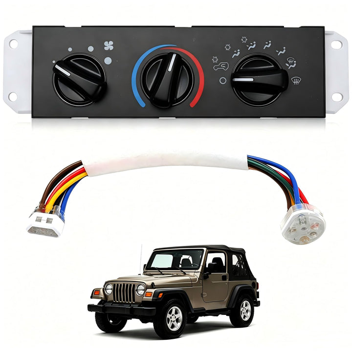 Wanzuwbip front panel overview showing factory-fit design and clean finish for Wrangler