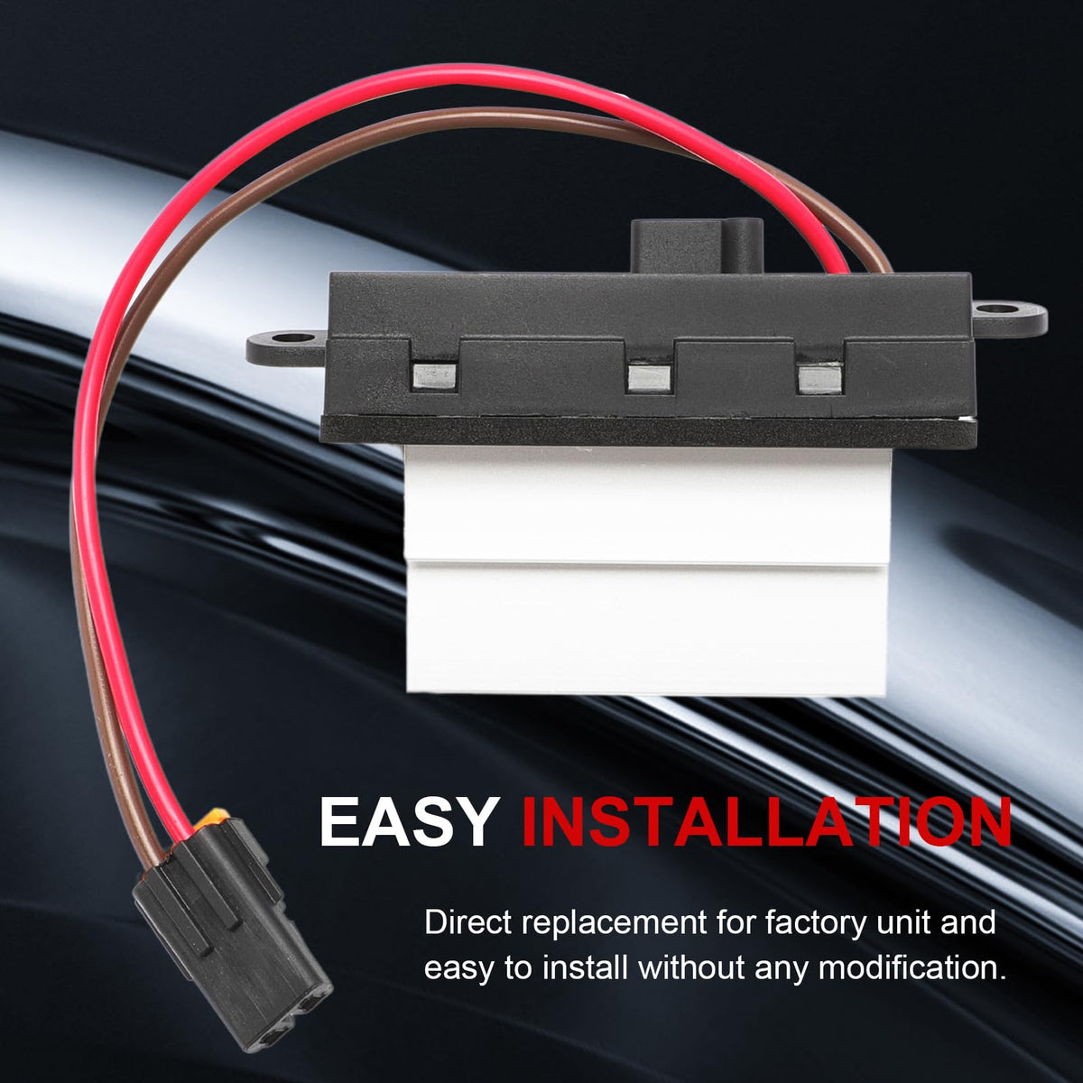 Wanzuwbip installed under passenger-side dash demonstrating correct placement and easy access