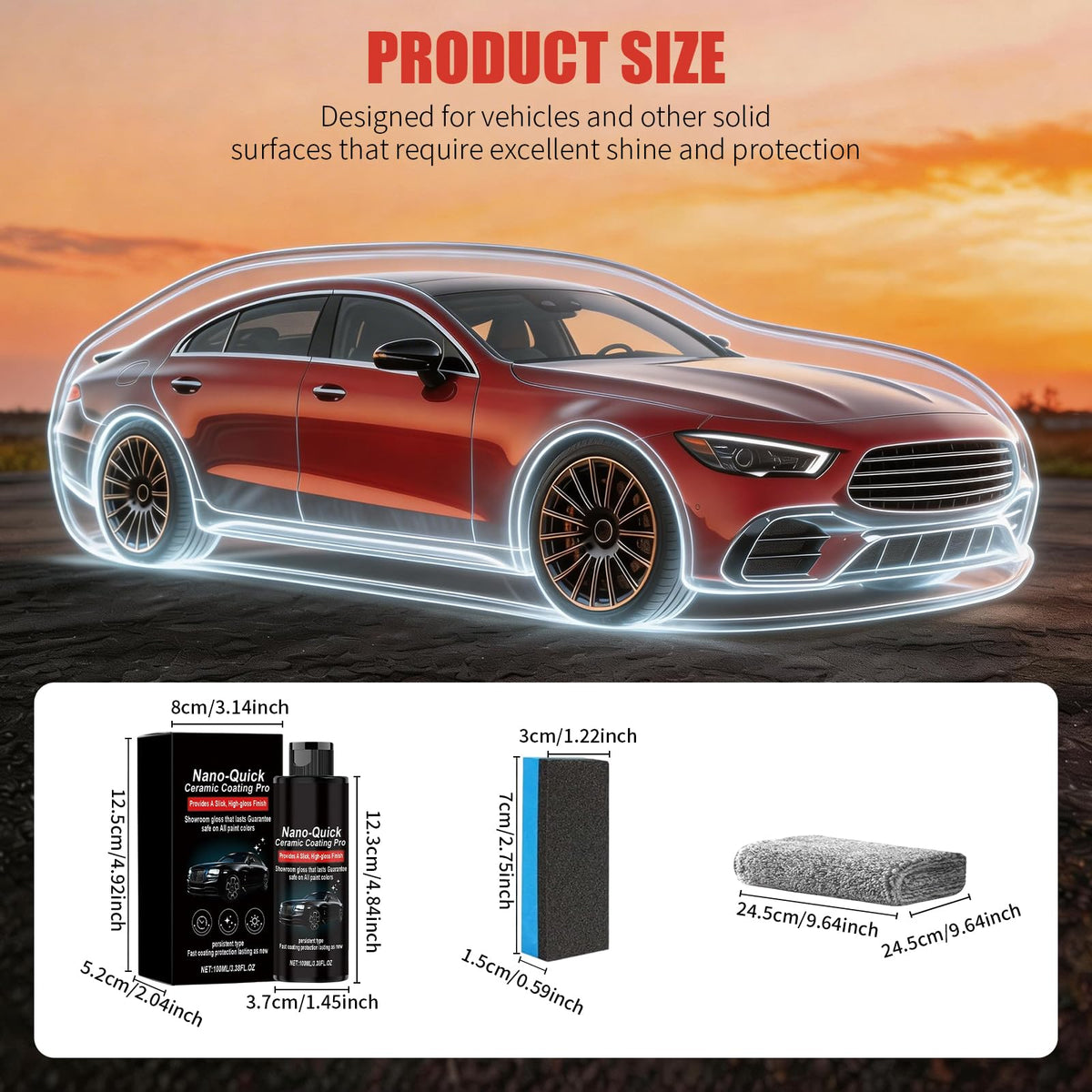warmow used during outdoor car detailing for time-saving finish