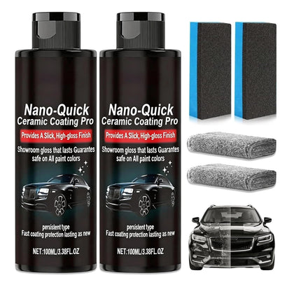 warmow front packaging showing two bottles and benefits for quick detailing