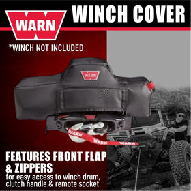 WARN top view showing drum coverage to keep cable and fairlead dry