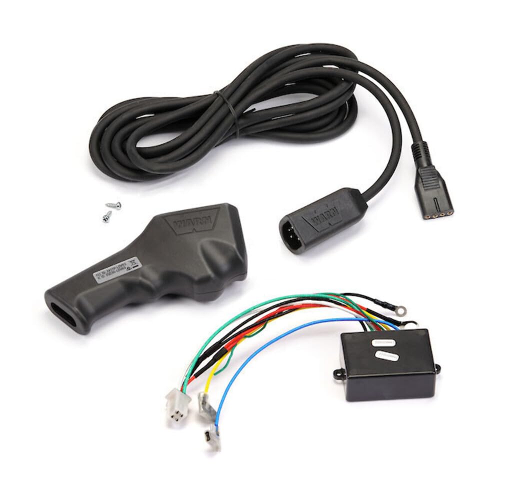 WARN 109470 remote front view shows sealed housing and easy controls for reliable winch operation