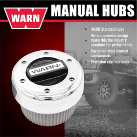 WARN 11690 precision cast hub body detail showing accurate alignment benefit