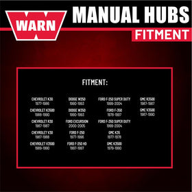 WARN 11690 installed on spindle illustrating direct-fit ease and proper engagement