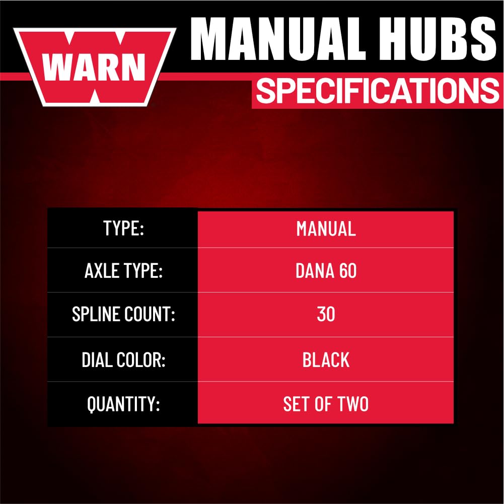 WARN 11690 side profile with visible spline interface ensuring correct axle match