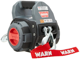 WARN winch in use loading a trailer illustrating efficient hauling capability