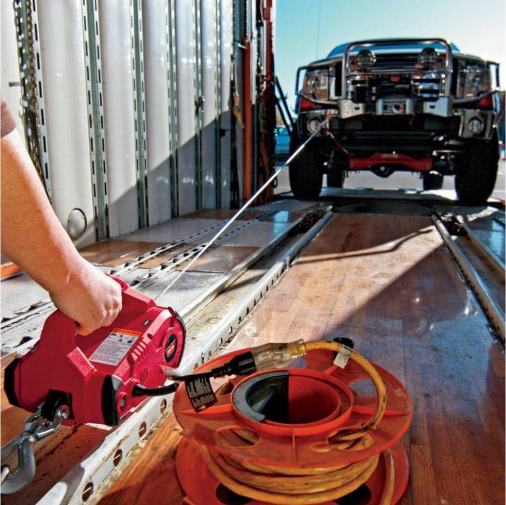 WARN PullzAll next to toolbox showing scale and portability advantage