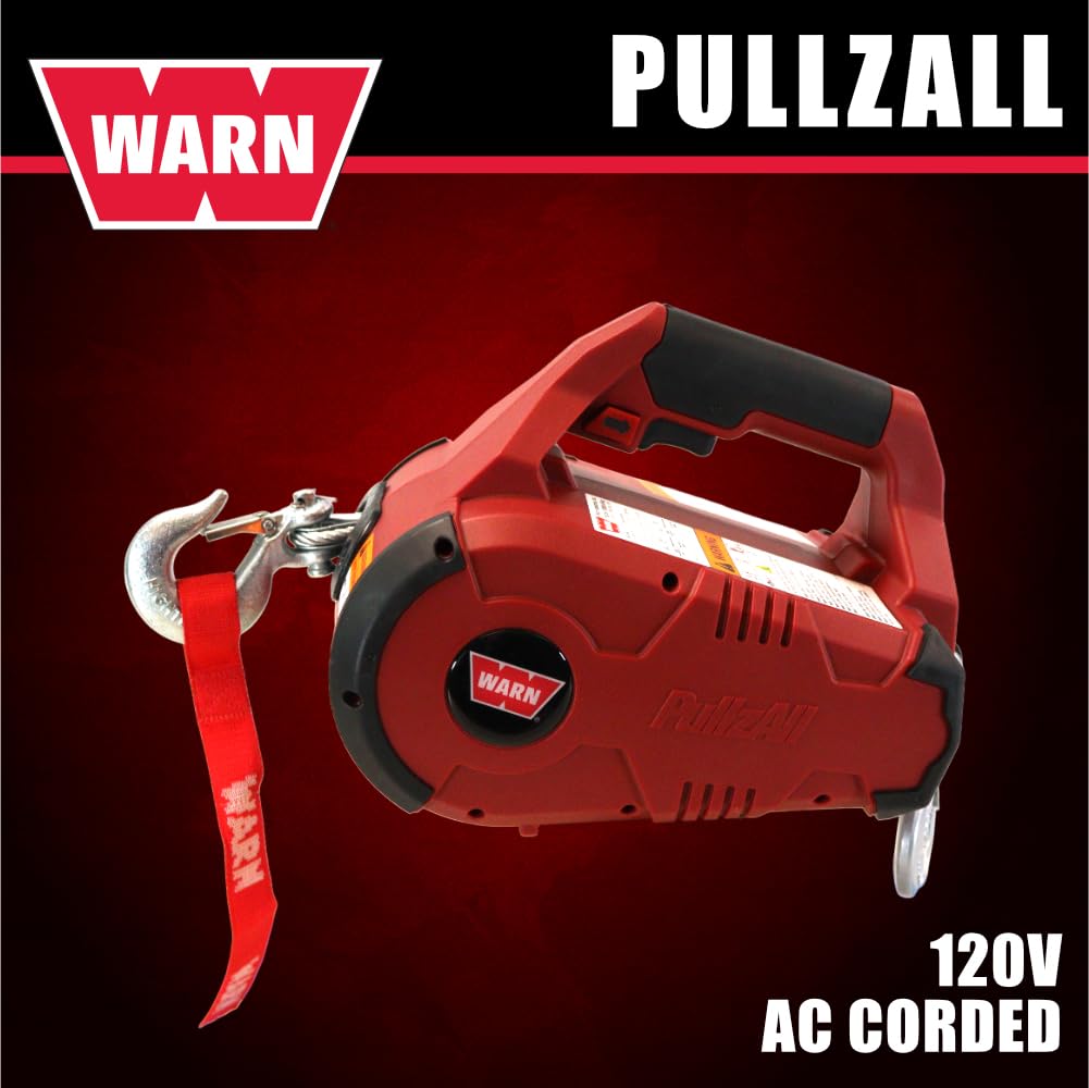 WARN PullzAll close-up of 15' 7/32" wire rope highlighting strength and reach