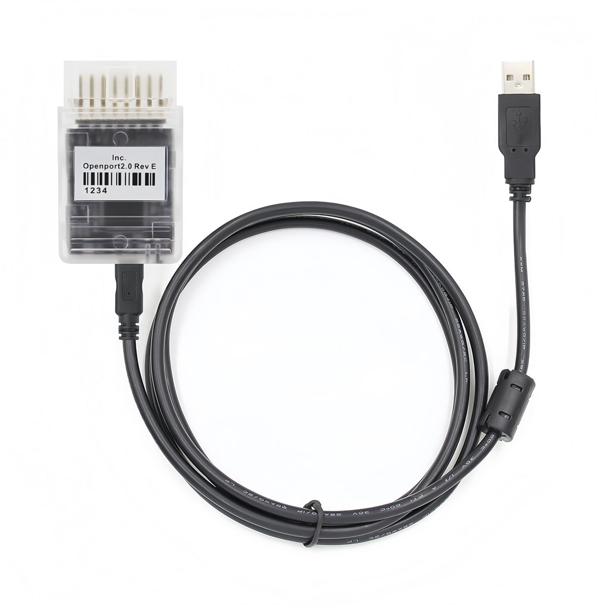 washinglee cable front view showing main connector and robust housing for reliable connection