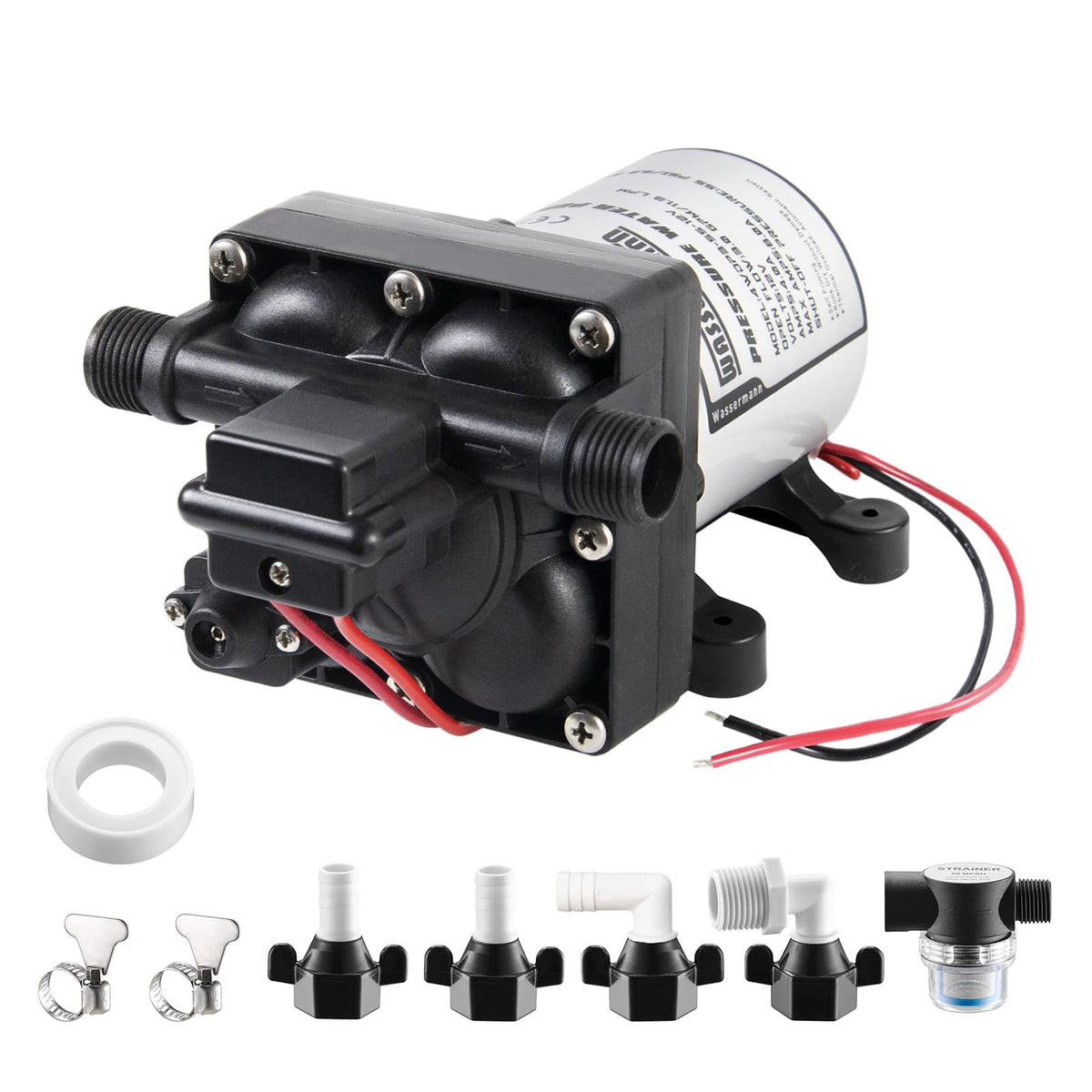 wassermann front panel pump showing compact design and reliable performance