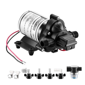 wassermann front panel pump showing inlet outlet and mounting, reliable installation benefit
