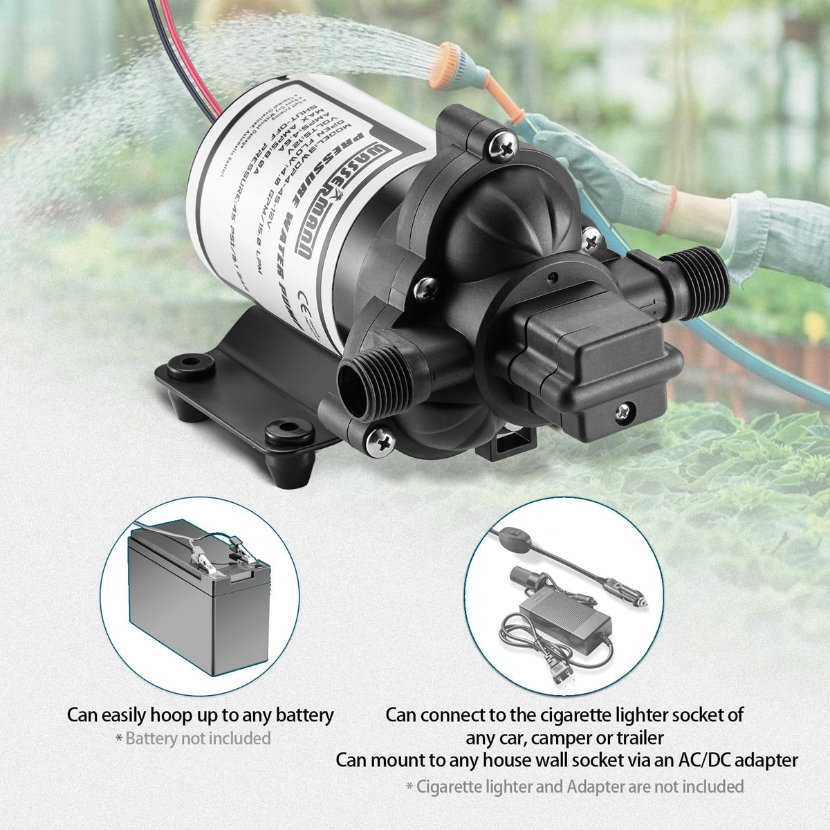 wassermann in camping sink scenario, consistent water flow for outdoor living