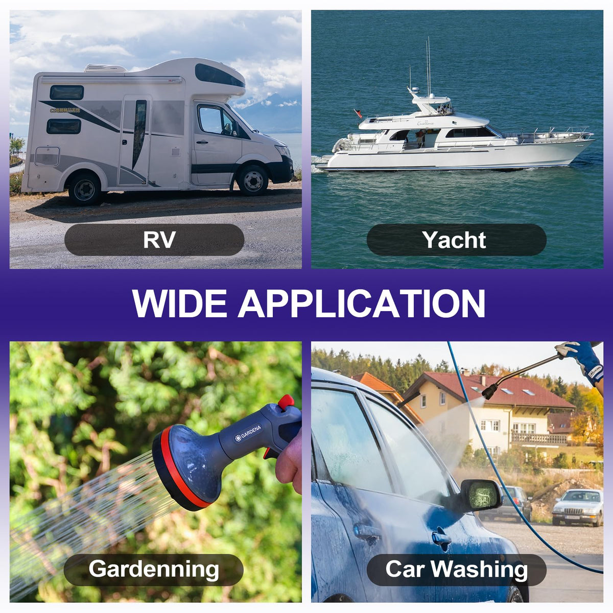 wassermann water flowing from RV sink handing consistent steady flow