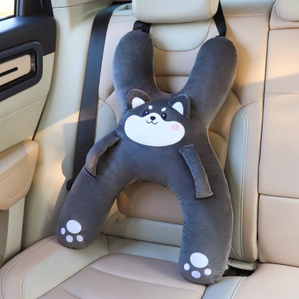 WASTROYAL dog front view showing cute embroidered face and plush comfort
