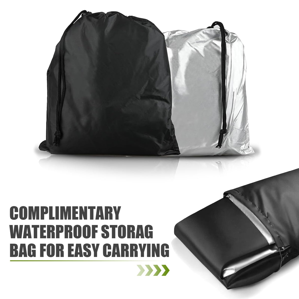 waswale motorcycle covered outdoor setting shields from rain and sun