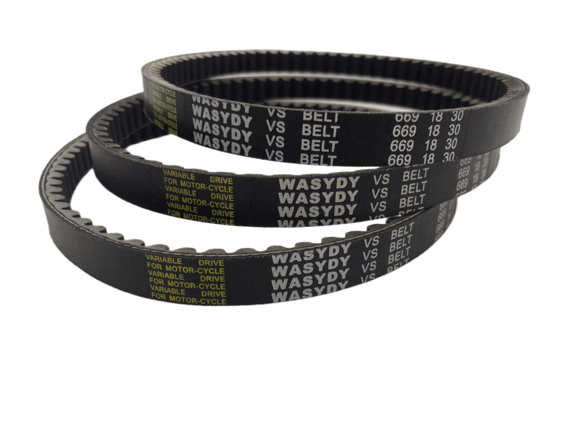 Wasydy front view of 3-pack belts showing size and packaging benefit