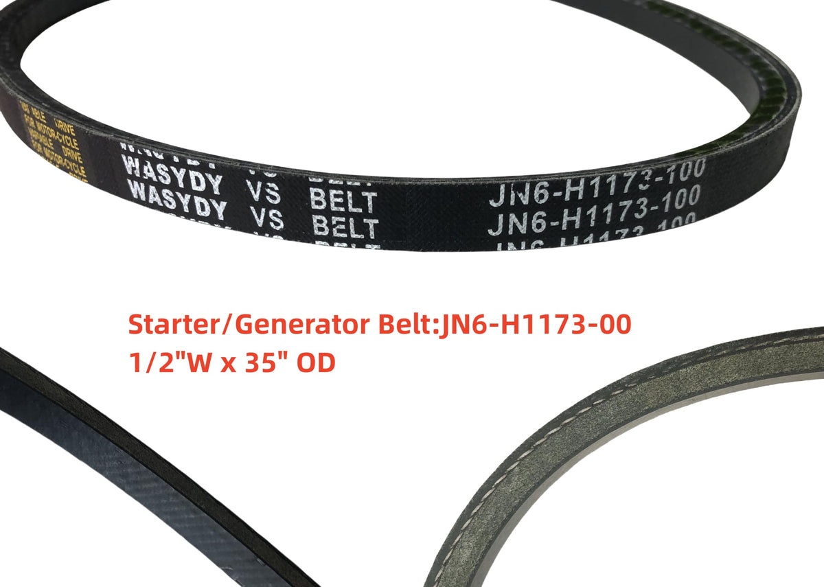 WAS YDY starter generator belt profile showing reinforced cord strength