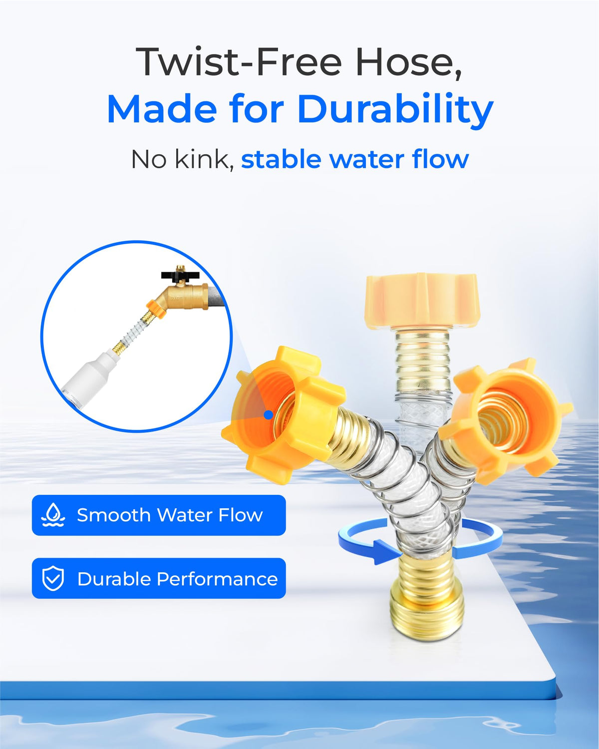 Waterdrop held in hand to show compact size and portability for easy storage