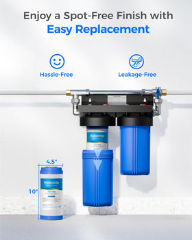 Waterdrop cartridge producing spotless final rinse on car for cleaner finish
