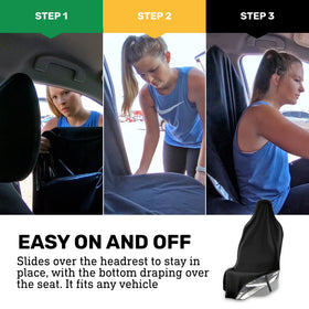 Waterproof SeatShield EliteSport edge binding close-up for reinforced durability
