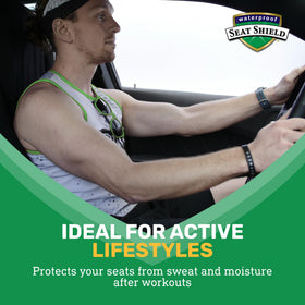 Waterproof SeatShield EliteSport non-slip underlayer detail for stability