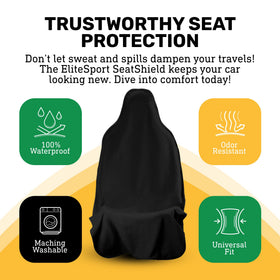Waterproof SeatShield EliteSport microfiber texture close-up for comfort