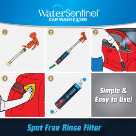 WaterSentinel in-use car wash scene demonstrating spot-free rinse benefit on vehicle
