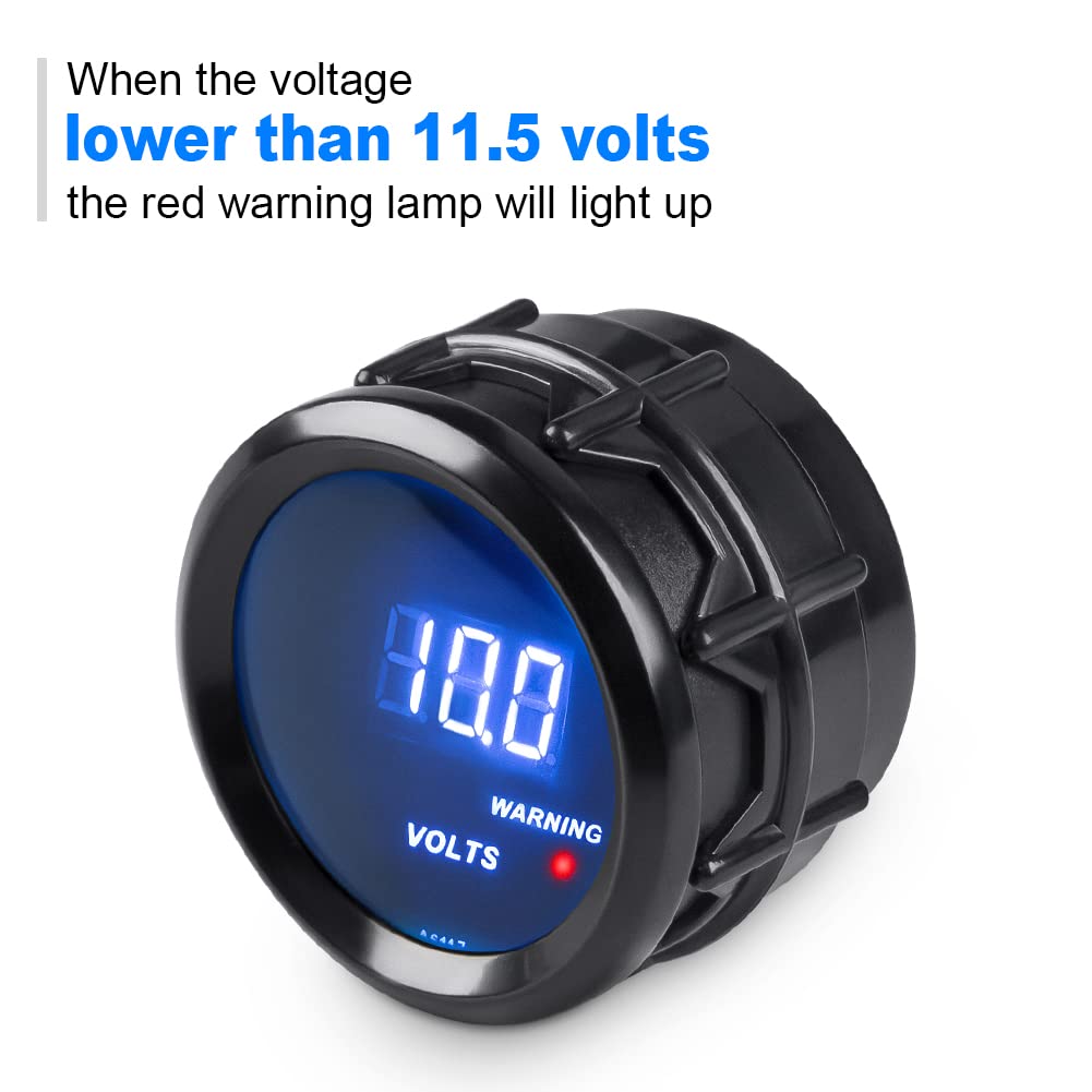 WATERWICH closeup LED display bright digits for nighttime readability