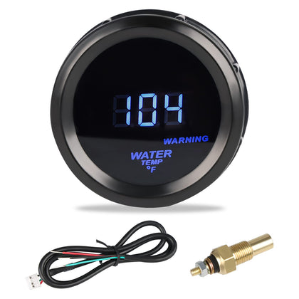 WATERWICH front view gauge showing clear blue-lit display and fast readings