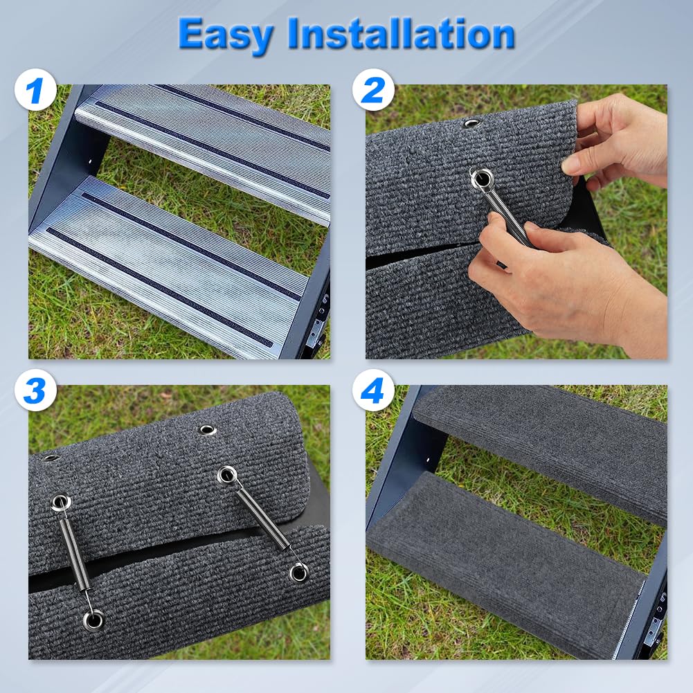 WATERWICH outdoor campsite entry with mat adding clean, safety surface