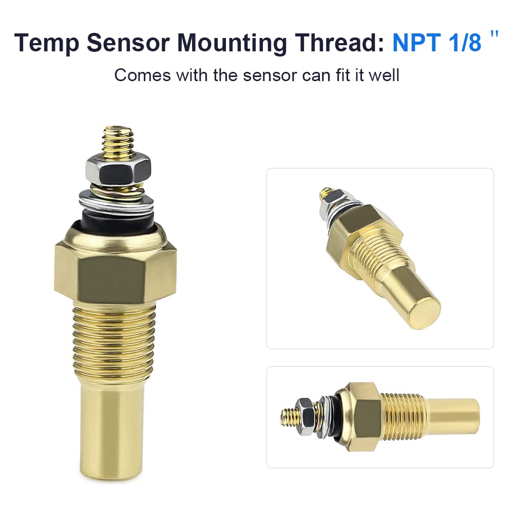 WATERWICH sensor thread close-up with NPT 1/8" detail for secure oil port fitment