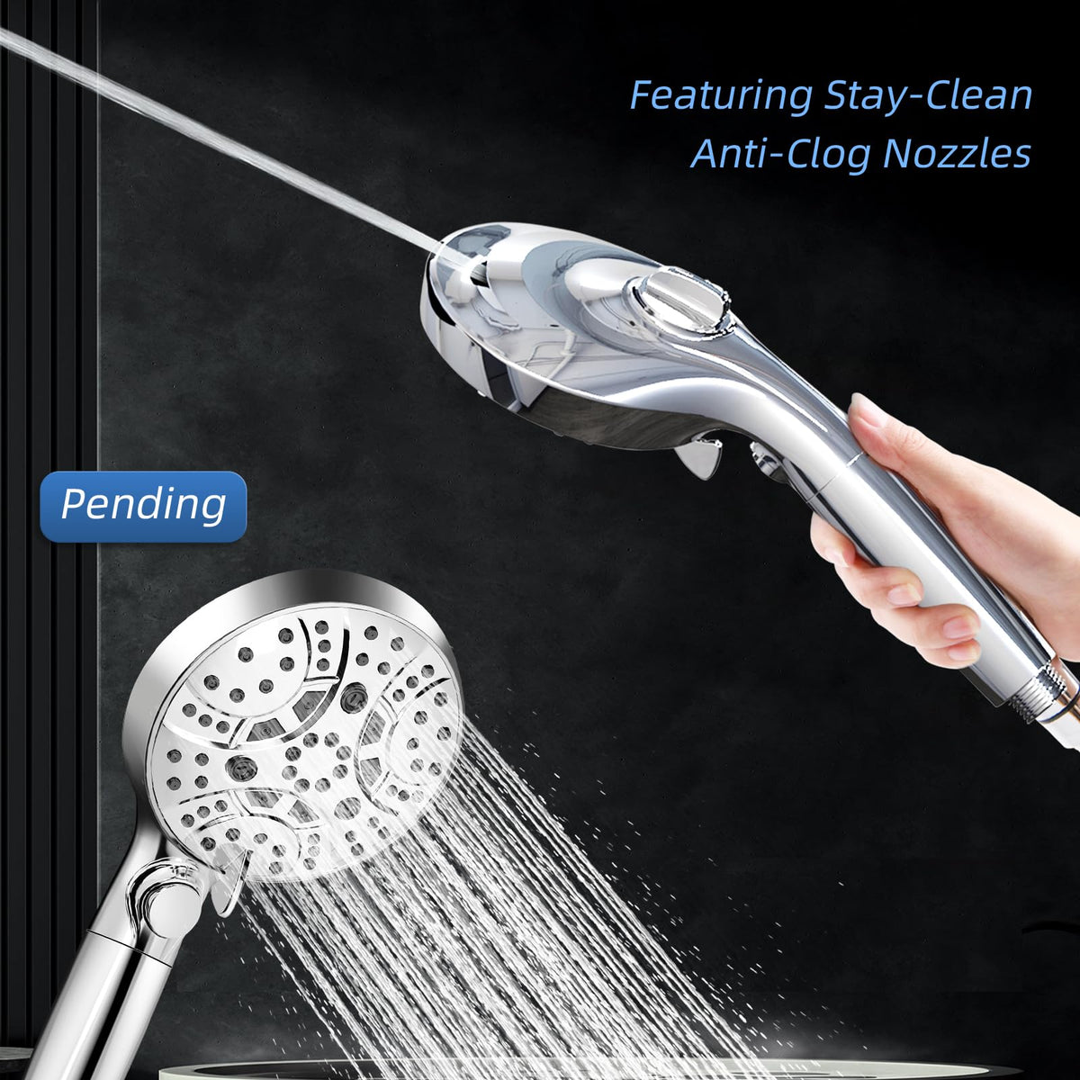 WATFIGBY close-up of anti-clog nozzle tips highlighting easy cleaning