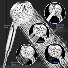 WATFIGBY handheld showing Power Jet mode producing focused high-pressure rinse
