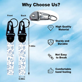 Wauhetsmvy bonus keychain wrist lanyard matching seashell design