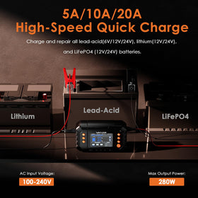 WAVLINK charger side view highlighting connection ports and durable housing for safe use