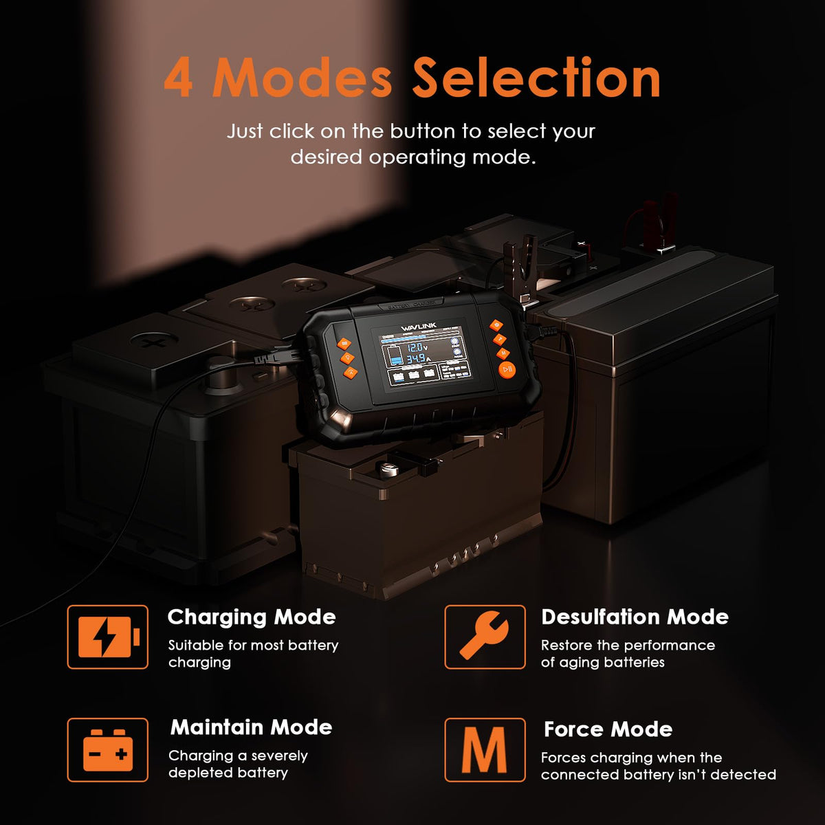 WAVLINK side vents and fan for reliable cooling during high-load charging