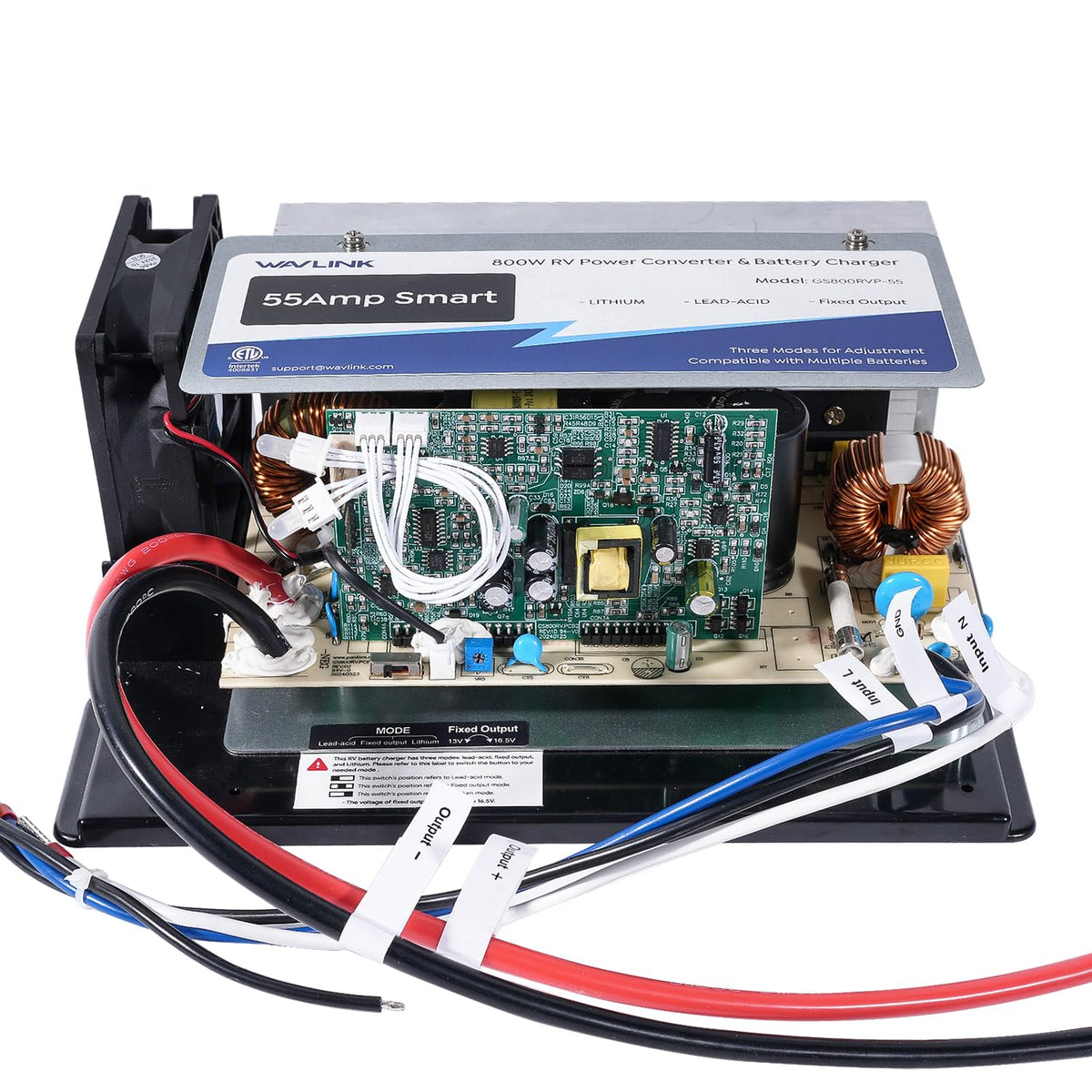 WAVLINK front view showing unit and LED indicators for clear status