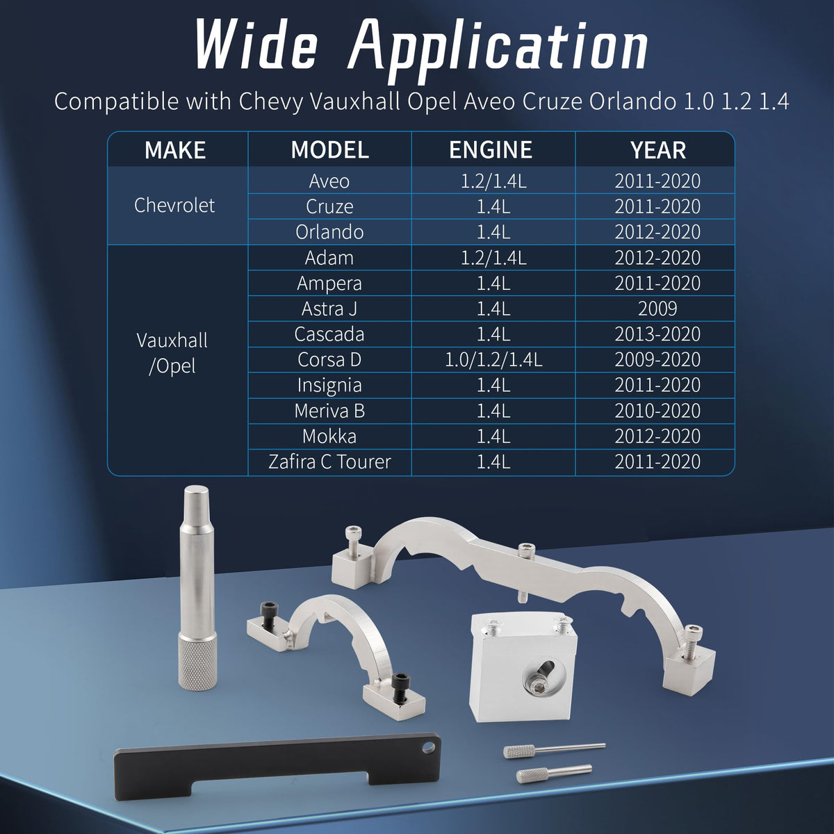 WAYCOJOY camshaft setting plate detail showing solid engagement for accurate timing