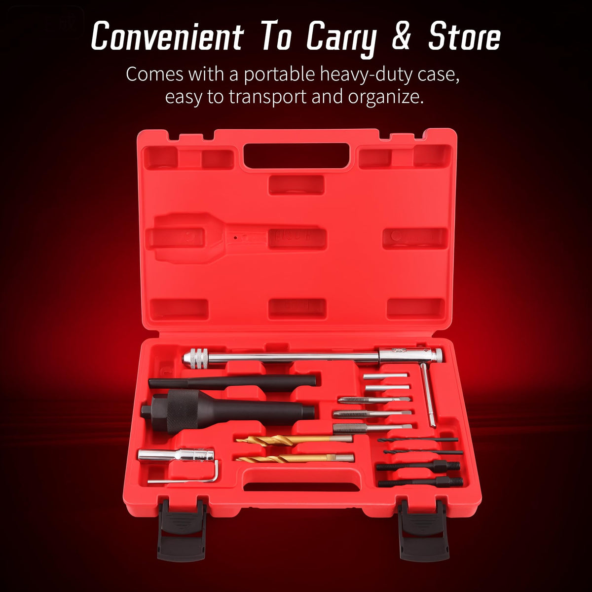 WAYCOJOY compact case held in hand showing portability and workshop convenience