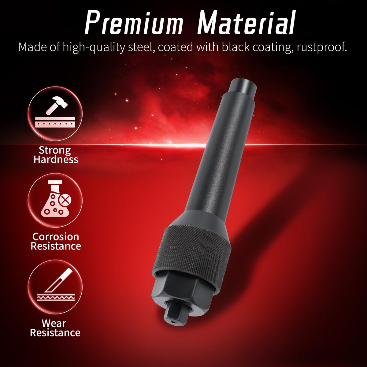 WAYCOJOY removal tools in use on a cylinder head for safe glow plug extraction