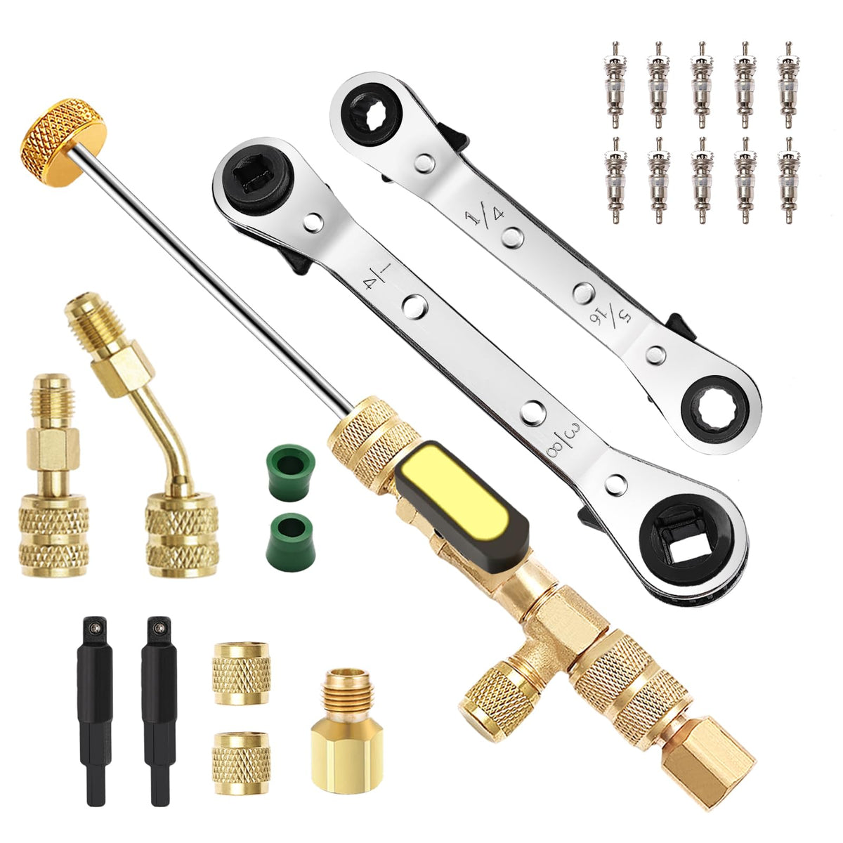 Wayona front layout kit showing all 22 pieces and organized case benefit quick access